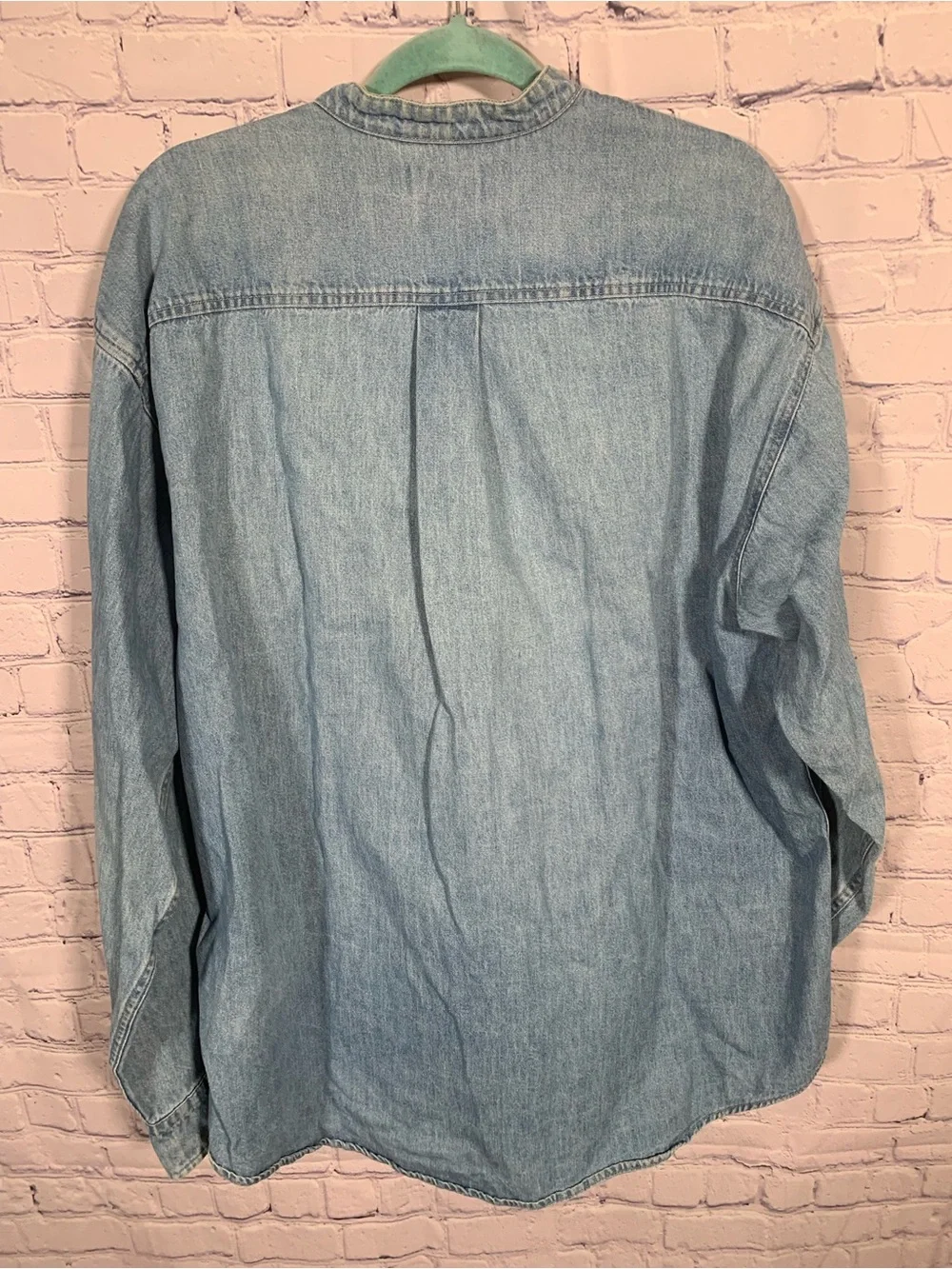 J.Crew Mens Denim VTG Button Down Size XL Cotton Grunge Western Casual Cowboy